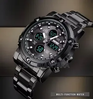 New Skmei 1389 Analog & Digital Waterproof Watch - Black
