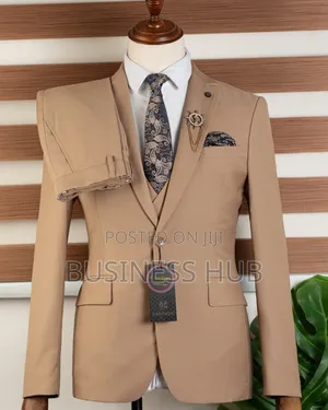 Mario Casas Men's Casual Fashion Suit - Brown