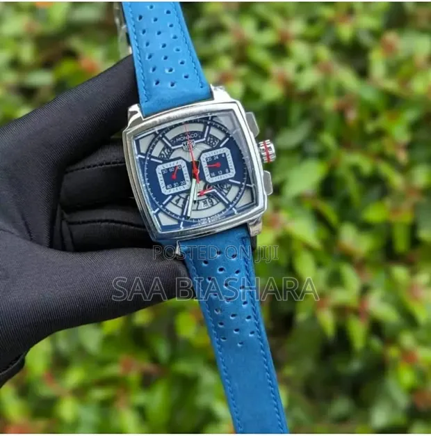 Monaco Tag Heuer Classic Watch Blue Inayozuia Maji - 1