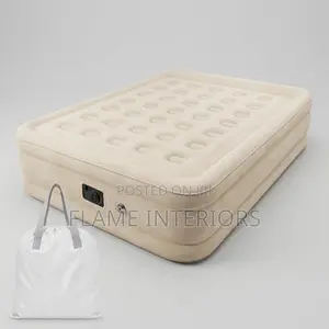 Air Mattress Size Queen na Pampu Iliyojengewa Ndani