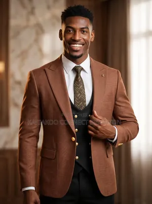 MORSHALINO Brown & Black 3-PC Combo Suit