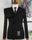 Fernando Brown Double-Breasted 3-PC Suit - 2
