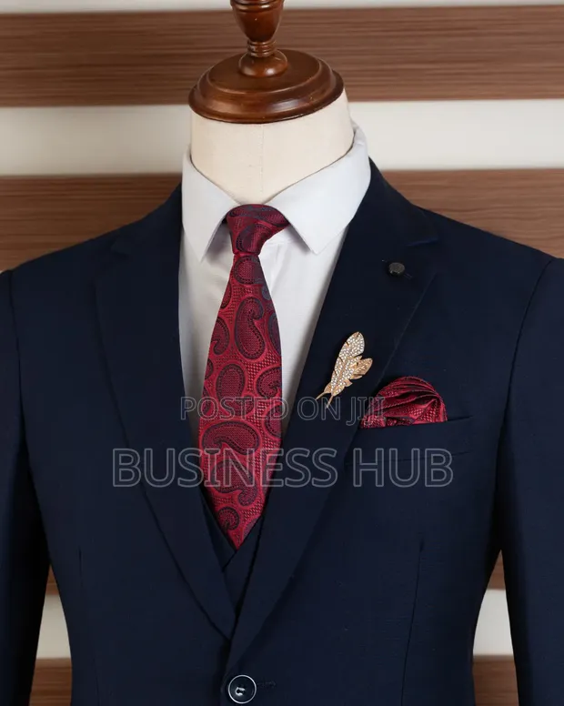 Mario Casas Men's Blue Casual Suit - 1