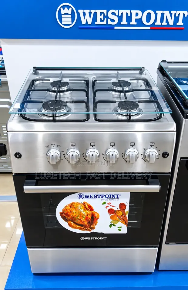 Westpoint 60x60cm Full Gas Cooker - 4 Burners with Oven & Grill - 1
