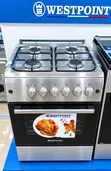 Westpoint 60x60cm Full Gas Cooker - 4 Burners with Oven & Grill - 1