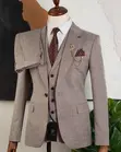 New Mario Casas Men's Tan Suits - 4