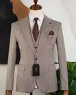 New Mario Casas Men's Tan Suits - 5