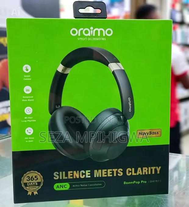 Oraimo BoomPop Pro (OHP-917) Wireless ANC Headphones - 1