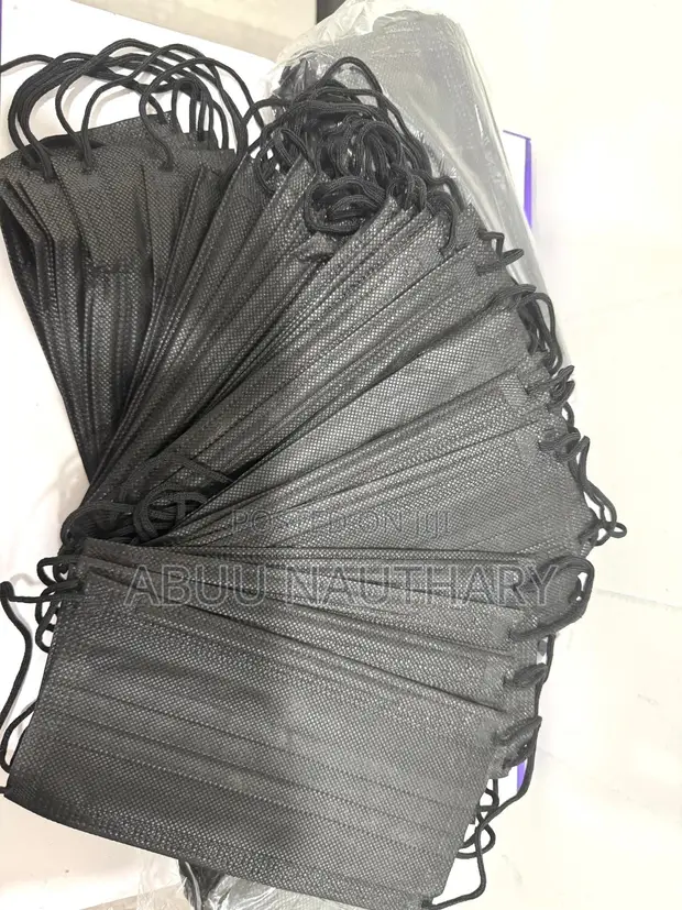 Disposable Face Masks - Black & Blue - 1