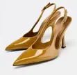 Viatu vya Zara vya Kike vya Miguu Mirefu Rangi ya Njano - Size 37-41.5 - 1