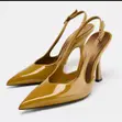 Viatu vya Zara vya Kike vya Miguu Mirefu Rangi ya Njano - Size 37-41.5 - 2
