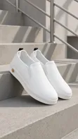 Timberland Casual White Leather Slip-on Sneakers - 2