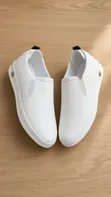 Timberland Casual White Leather Slip-on Sneakers - 3