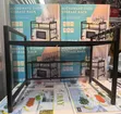 2-Tier Adjustable Microwave Rack with Hooks - 1
