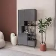 Key Bookcase - Modern Concrete-Look Finish - 1