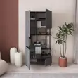 Key Bookcase - Modern Concrete-Look Finish - 2