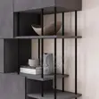 Key Bookcase - Modern Concrete-Look Finish - 4