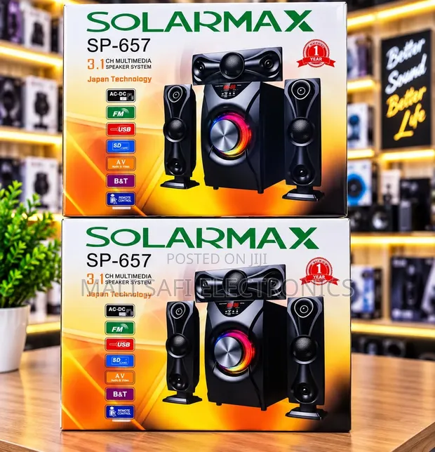 Solar Max Subwoofer Speaker 3 - 1