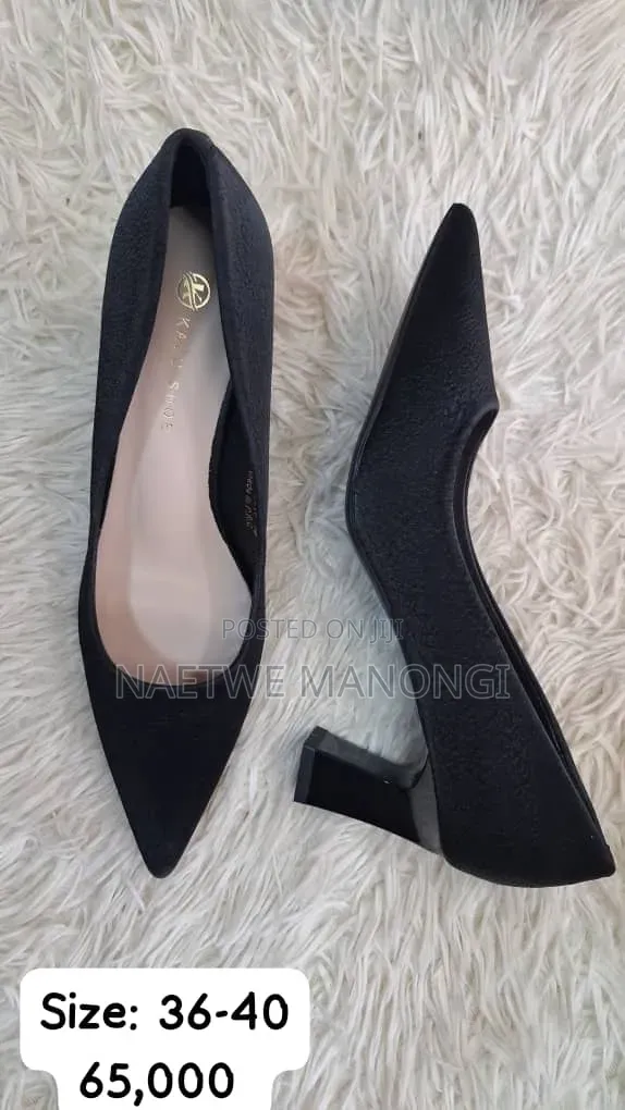 Viatu vya Wanawake vya Chunky High Heel - Rangi Nyingi - 1