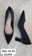Viatu vya Wanawake vya Chunky High Heel - Rangi Nyingi - 1