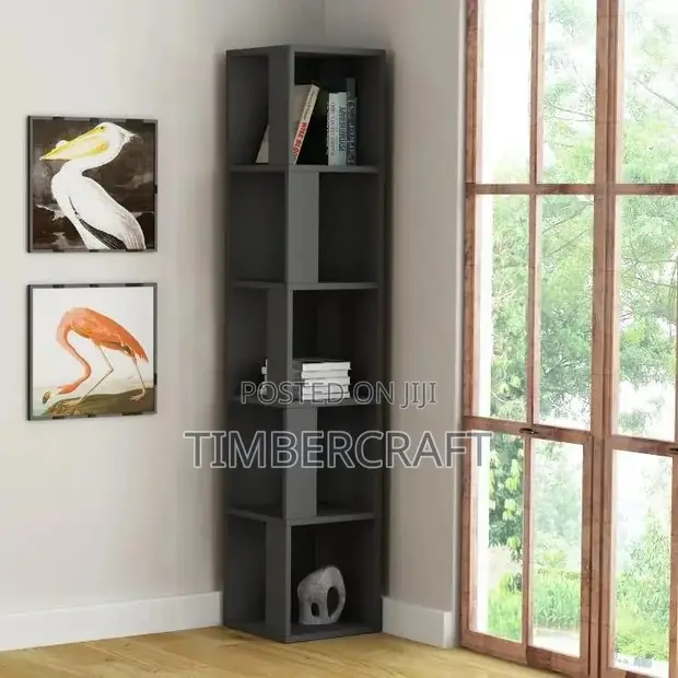 Modern Piano Bookcase - White - 1