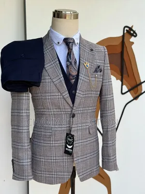 Ricardo Martinez Men's Dark Blue Suit