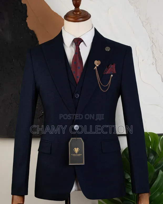 Marco Lorenzo Men's Dark Blue Suits - Brand New - 1