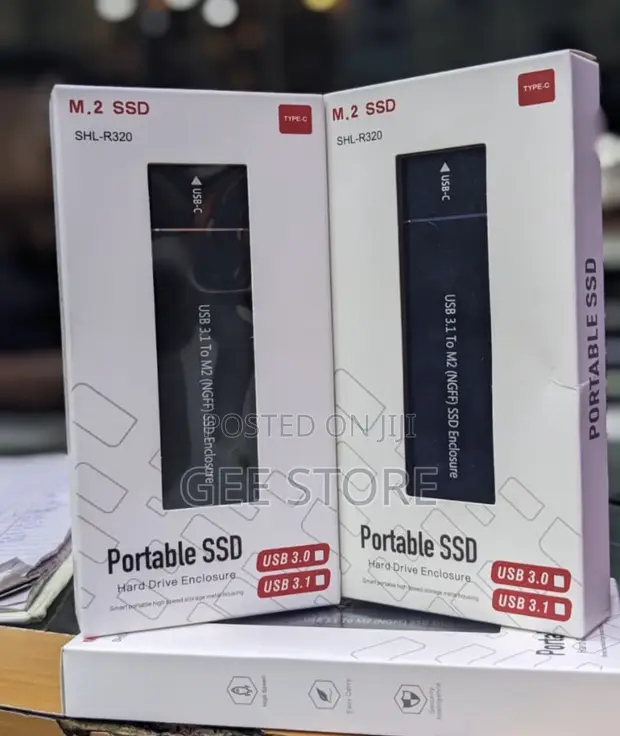 M.2 SSD SHL-R320 Portable Hard Drive Enclosure Box - 1