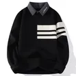 Sweater ya Tucano Nyeupe Yenye Kola ya Knit - 4