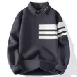 Sweater ya Tucano Nyeupe Yenye Kola ya Knit - 5