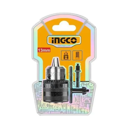 Ufunguo wa Chuck wa Kuchimba Ingco na Adapta (13mm) - 1