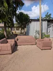 Seti ya Sofa Iliyotumika - Velvet - Kijivu - Seating 6 - 1