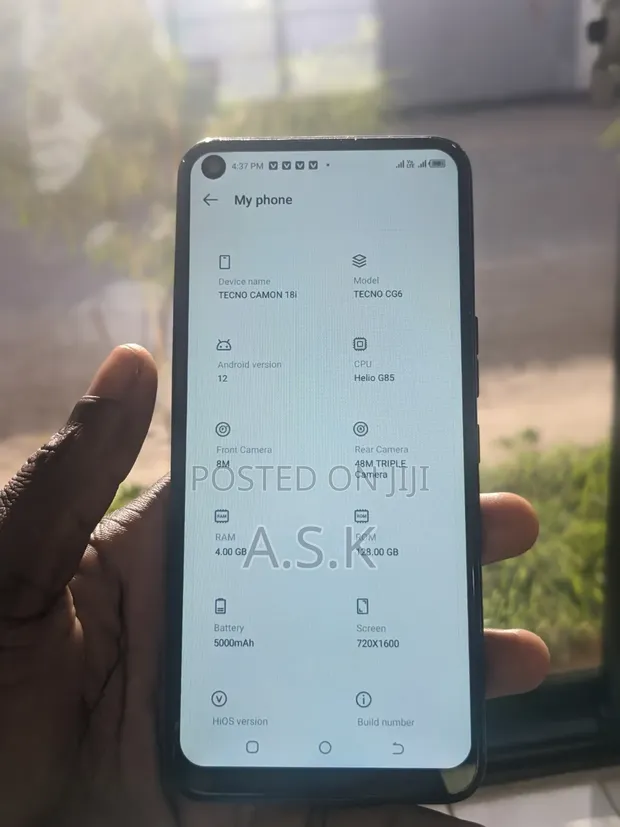 Tecno Camon 18i 128GB Bluu - 1