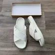 Ecco Cross Strap Slides - Nyeupe - 3