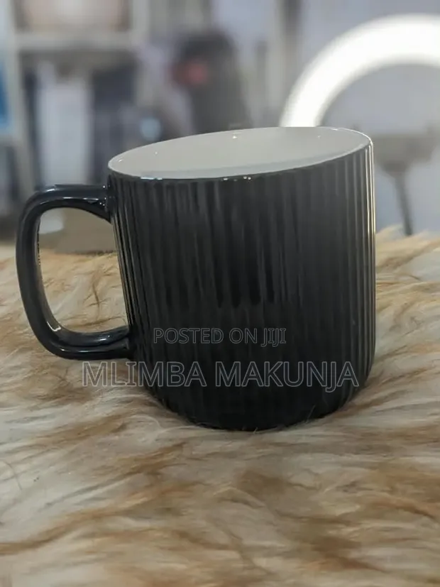 Vikombe vya Royalty Ceramic (Set ya 4) - Nyeusi - 1