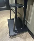 Stand ya TV ya Metal Inayohamishika (Hadi 90") na Rafu Mbili - 3