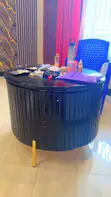Brand New Wood-Mode Round Dining Table - 1