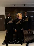 Suti ya Ricardo Turkey Nyeusi yenye Kichapisho cha Chui - 3