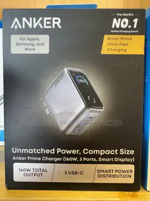 Anker Prime 160W GaN Fast Charger (3-Port USB-C)