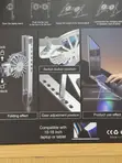 Stendi ya Laptop ya Aluminium Inayoweza Kurekebishwa na Feni Mbili za RGB - 2