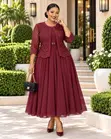 Gauni Zuri la Lace na Jacket - 3