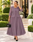 Gauni Zuri la Lace na Jacket - 4