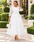Gauni Zuri la Lace na Jacket - 5