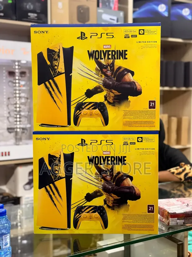 PlayStation 5 Digital Edition - Marvel's Wolverine Battle Yellow Limited Edition - 1
