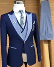 St Vincent Navy Two-Tone 3pc Suit - 2