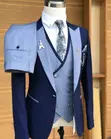 St Vincent Navy Two-Tone 3pc Suit - 4