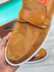 Santoni Loafers Ngozi ya Tan - 4