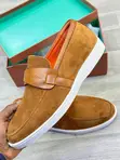 Santoni Loafers Ngozi ya Tan - 5