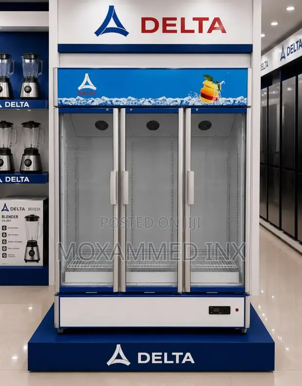 Delta Showcase Fridge 1050L 3 Doors - 2 Year Warranty - 1