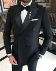 Suti ya Tuxedo Nyeusi ya Klasiki ya Marco Lorenzo - 2
